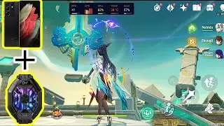 Genshin Impact 2024 en S21 Ultra Exynos 2100 Gaming Test Máximo Graficos+BLACK SHARK Funcooler 2 Pro