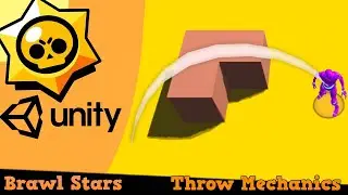 Brawl Stars Throw Mechanics | Trajectory | Top Down game Unity tutorial
