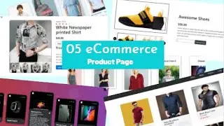 Top 05 Awesome eCommerce product page. Using HTML, CSS, Javascript and Jquery.