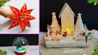 3 Economical Christmas Decoration idea with simple material |DIY Affordable Christmas craft idea🎄190