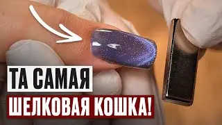 MACRO SHOOTING! How to create a cat-eye design in a minute with gel polish?