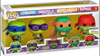 Unboxing TMNT Teenage Mutant Ninja Turtles Mutant Mayhem GITD Glow Funko Pops 