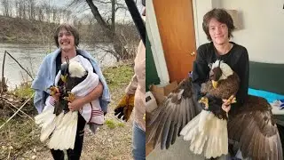 Daring Eagle Rescue! Intern Jumps in River