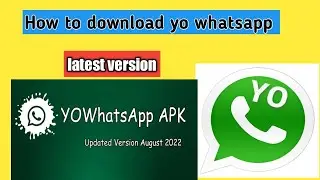 how to download yo whatsapp   #whatsapp #yowhatsappdownload