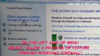 How to enable FTP software on Windows 7 Firewall