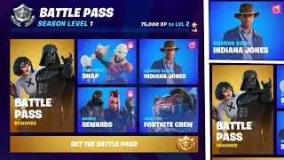 FORTNITE CHAPTER 3 SEASON 3 BATTLE PASS GOT LEAKED (Darth Vader, Indiana Jones, and more) Leaked...