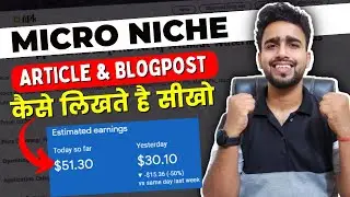 Micro Niche Blog Content Writing Strategy: My Personal Method #blogging #microniche