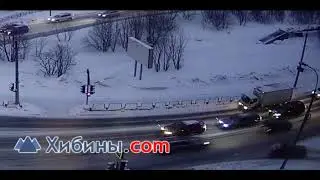 грузовик сбил человека в Мурманке
