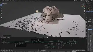 🤯A Swarm of Bugs Simulation Created with Blender 3.5‼️