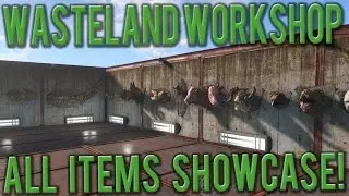 Fallout 4 - Wasteland Workshop ALL ITEMS SHOWCASE!