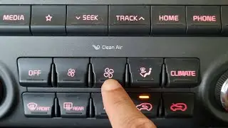 Increase or decrease AC fan speed in Kia Sportage
