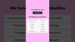 You deliver the code. We handle the complexities ✅