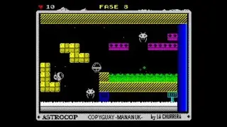 Astro Cop (2020) Walkthrough + Review, ZX Spectrum