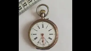 alte Taschenuhr   800er Silber   Remontoir Cylindre 6 Rubis
