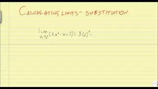 Calculating limits using substitution