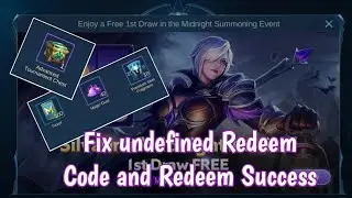 How to fix undefined redeem code and Redeem Successfully in Mobile Legends