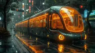 Cyberpunk Tokyo Tram - Synthwave Retrowave Mix