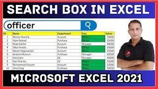 How to Create Search Box in Excel | Design a Search Bar in Excel