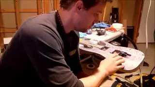 Guitar Refinish Part 2: Mending and hiding the dents