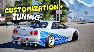 CarX Street : NISSAN GTR R34 (CUSTOMIZATION + TUNING) 4K Mobile Gameplay🔥