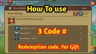 Lords Mobile Redemption  2 Code |How To Use Redemption Code | In Lords Mobile Gameplay.