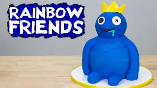 Rainbow Friends Cake - Blue