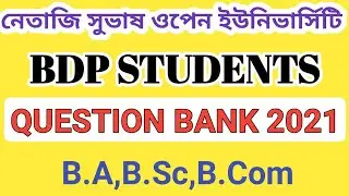 nsou question bank 2021 || nsou bdp question bank 2021 || nsou pg question bank 2021|| nsou