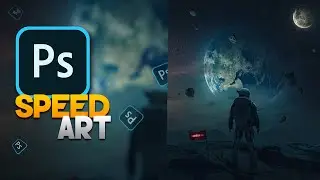 I Created a Space Artwok in Photoshop