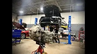 FINALLY INSTALLING MY BUILT STAGE 3 MT82 TRANSMISSION ON MY BOOSTED MUSTANG GT!!!