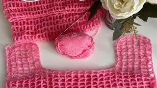 Пляжная сеточка крючком, очень легкий способ, часть 1.