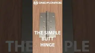 What are the parts of a butt hinge?