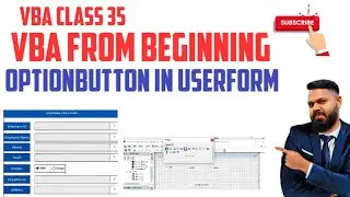 Excel VBA Beginner Tutorial. Optionbutton in userform VBA