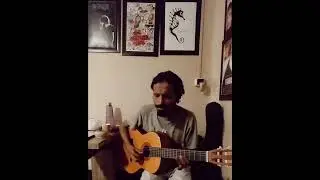 Sabyasachi playing guitar