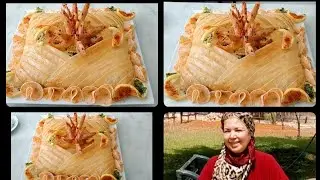 البسطيلة الملكية بفواكه البحر لي نالت اعجاب الجميع ،سر النجاح ديالهاpastilla fruits de mer royal