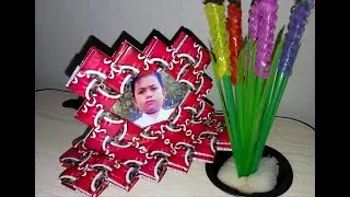 Bingkai foto dari bungkus kopi