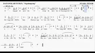 Natal - Datanglah Tuhan (Tenor) - Sigulempong