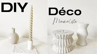 DIY déco minimaliste ☞ plâtre et béton