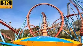 Dragon Khan POV 5K 8 INVERSION B&M Looper! PortAventura, Spain
