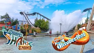 We Went To Thorpe Park Oktoberfest & The Shark Cabins || Our First Time Visit!
