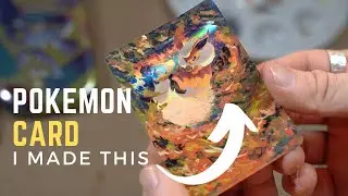 Drawing Pokémon Cards with Gouache: Flareon Holo