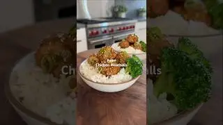 Healthy asian chicken meatballs ✨