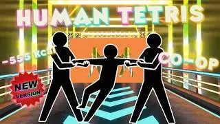 Human Tetris х 3 Player Co-op New Version | HIGH QUALITY Immersive Interactive Warm Up | –555 kcal