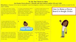 How to Make a Choice Board in Google Slides