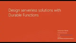 Create Orchestrator functions in Azure Durable functions