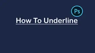 How To Underline In Any Text In Photoshop @fxtechsolution