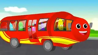 Crayons Nursery Rhymes Roues Sur le Bus Chanson + Plus Vidéos Dessins Animés pour Enfants