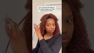 👀The reason I keep pushing off wash day after wearing this half wig #hergivenhair #halfwig