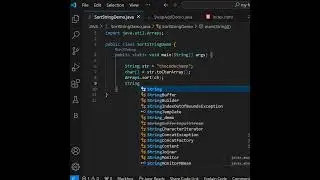 Day-50||Write a java program to sort characters in String in Java?|| #javacodinginterviewquestions