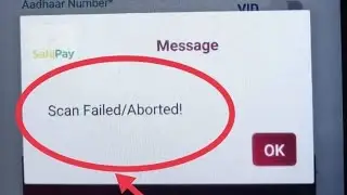 Scan failed/Aborted Sahipay MMPOS Device