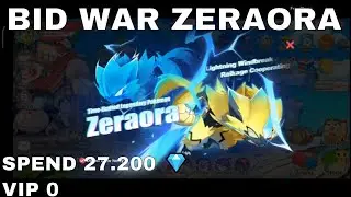 BID WAR ZERAORA  | 27.200 💎►Pocket Incoming | Pet Impact  |  Pet War